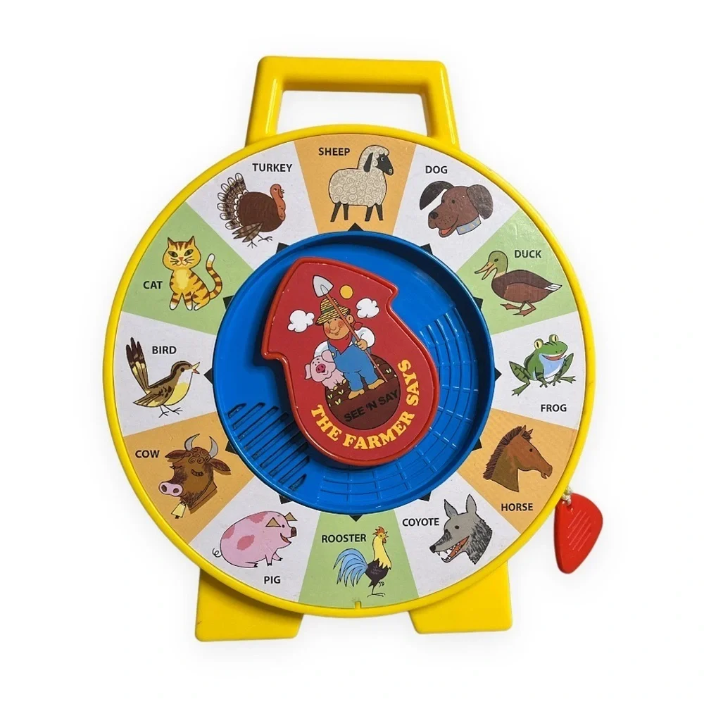 Classic 2013 Mattel See 'n‎ Say The Farmer Says Pull-String Farm Animals 9.5” H